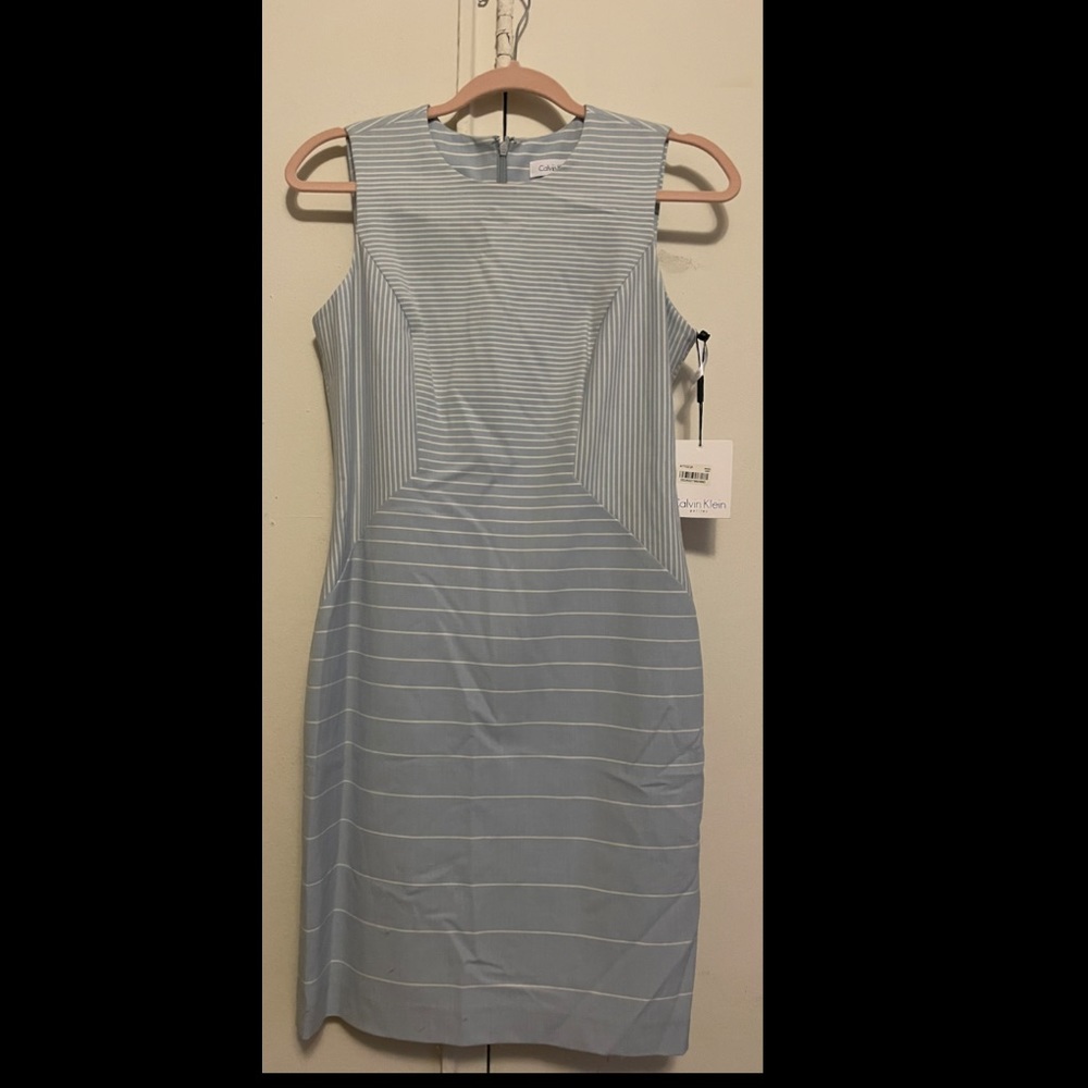 Calvin Klein baby blue dress